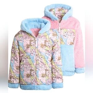 Disney Princess Puffers Jacket - Pink and Blue